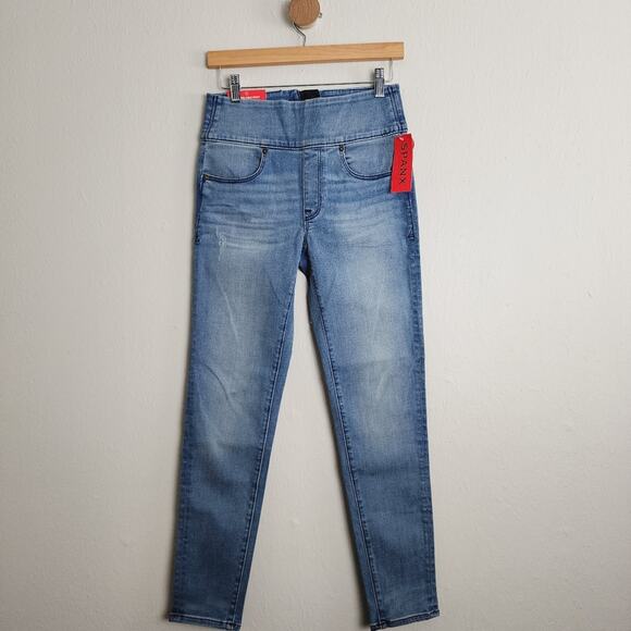 NEW Spanx Signature Ankle Skinny Jean with Back Zip Jegging High Rise Hunter - Picture 1 of 11